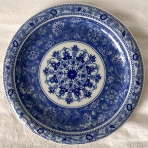 Andrea by Sadek Blue Trevi Porcelain Plate 7.5" Sanyo Japan